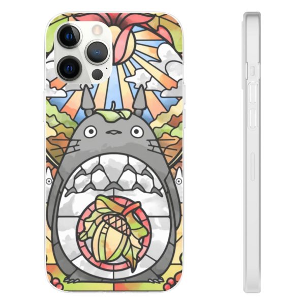 Totoro Film - Totoro Stained Glass Art iPhone Cases-Accessories, My Neighbor Totoro, Phone Case, Totoro Film