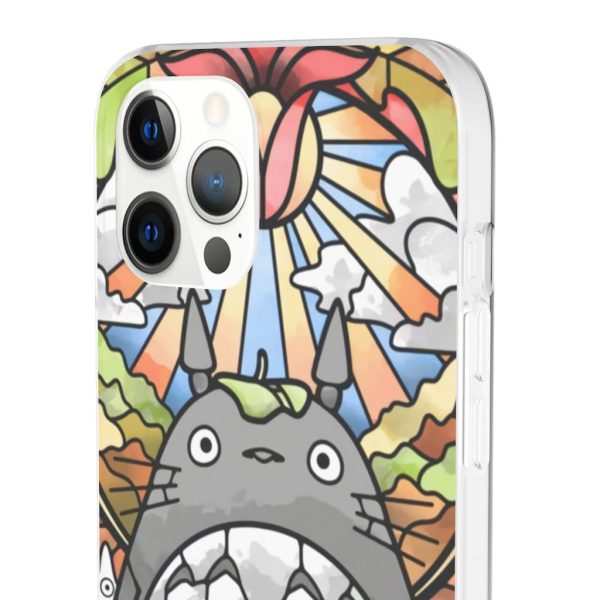 Totoro Film - Totoro Stained Glass Art iPhone Cases-Accessories, My Neighbor Totoro, Phone Case, Totoro Film