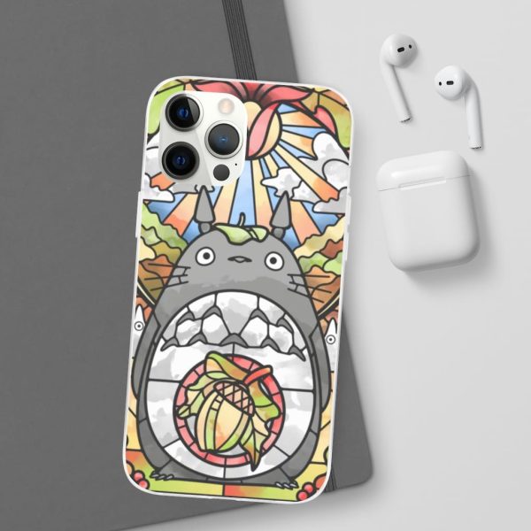 Totoro Film - Totoro Stained Glass Art iPhone Cases-Accessories, My Neighbor Totoro, Phone Case, Totoro Film