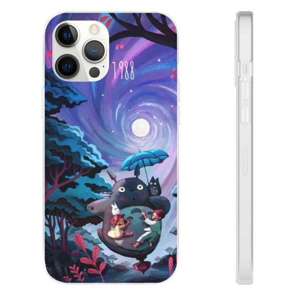 My Neighbour Totoro Cast - My Neighbor Totoro 1988 Illustration iPhone Cases-Accessories, My Neighbor Totoro, My Neighbour Totoro Cast, Phone Case