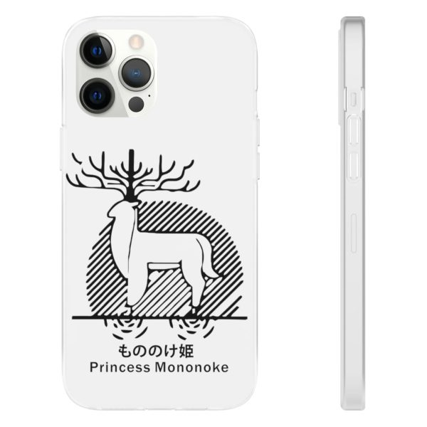 Princess Mononoke Mononoke Hime - Princess Mononoke – Shishigami Line Art iPhone Cases-Accessories, Phone Case, princess mononoke, Princess Mononoke Mononoke Hime