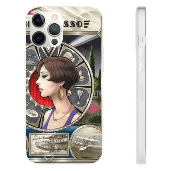 Porco Rosso Fiona Portrait Art iPhone Cases-Accessories, Phone Case, porco rosso