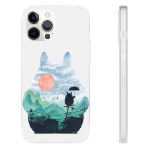 Characters From My Neighbor Totoro - Totoro on the Line Lanscape iPhone Cases-Accessories, Characters From My Neighbor Totoro, My Neighbor Totoro, Phone Case