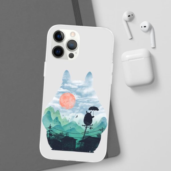 Characters From My Neighbor Totoro - Totoro on the Line Lanscape iPhone Cases-Accessories, Characters From My Neighbor Totoro, My Neighbor Totoro, Phone Case