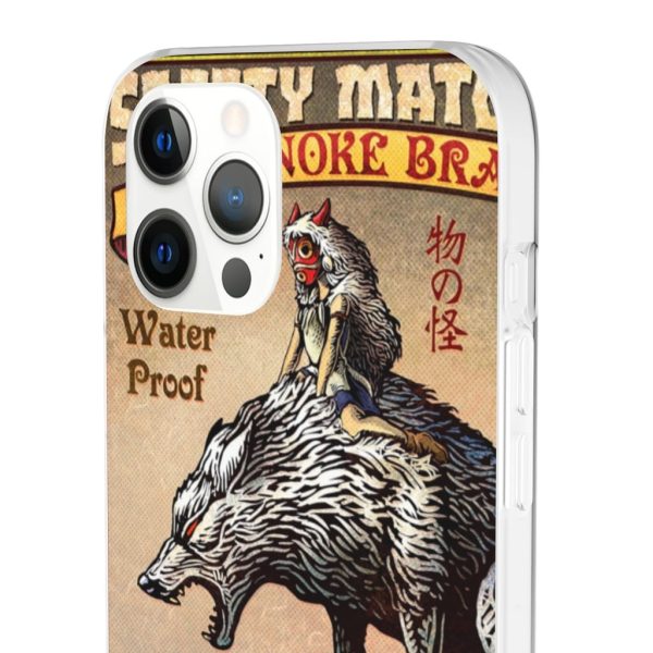 Princess Mononoke Character - Princess Mononoke and The Wolf on Top iPhone Cases-Accessories, Phone Case, princess mononoke, Princess Mononoke Character