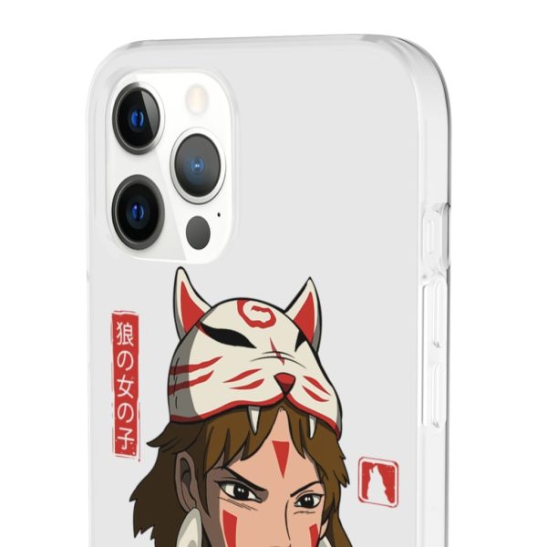 Princess Mononoke Forest Spirit Black - Mononoke The Wolf Girl iPhone Cases-Accessories, Phone Case, princess mononoke, Princess Mononoke Forest Spirit Black