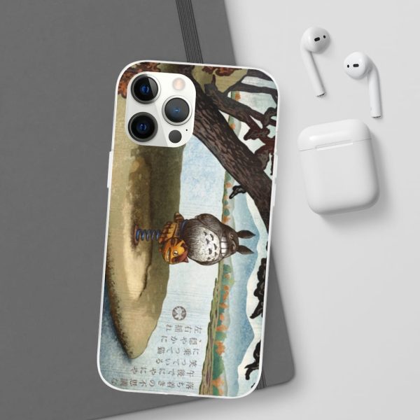 Totoro Bag - Totoro on the Catbus Spring Ride iPhone Cases-Accessories, My Neighbor Totoro, Phone Case, Totoro Bag