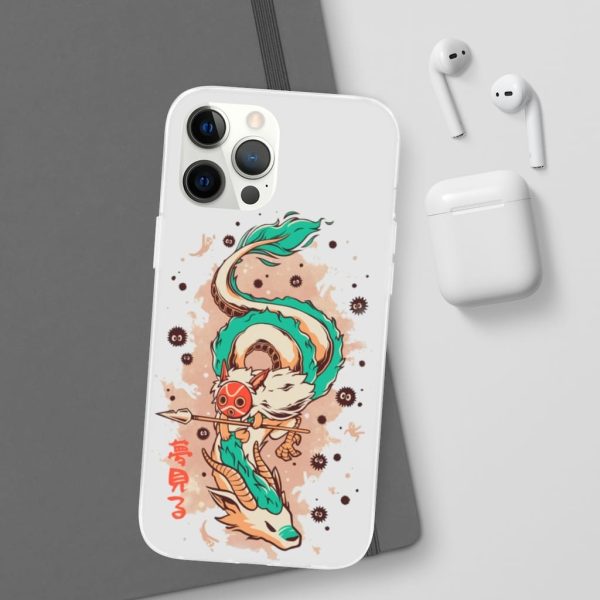 Princess Mononoke Ainu Influence - Princess Mononoke on the Dragon iPhone Cases-Accessories, Phone Case, princess mononoke, Princess Mononoke Ainu Influence