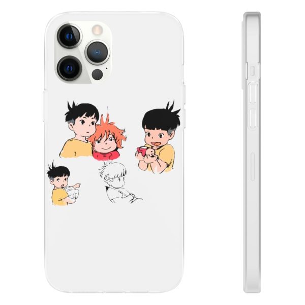 Ponyo Plush - Ponyo and Sosuke Sketch iPhone Cases-Accessories, Phone Case, ponyo, Ponyo Plush