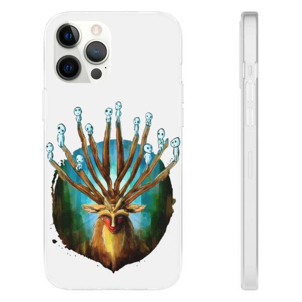 Studio Ghibli Films Princess Mononoke - Princess Mononoke – Shishigami and The Tree Spirit iPhone Cases-Accessories, Phone Case, princess mononoke, Studio Ghibli Films Princess Mononoke