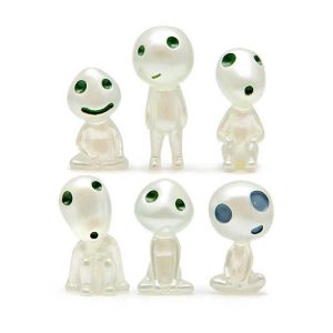 Characters In Princess Mononoke - Studio Ghibli Princess Mononoke Tree Spirits Figure 5pcs/set-Characters In Princess Mononoke, princess mononoke, Toy Figure