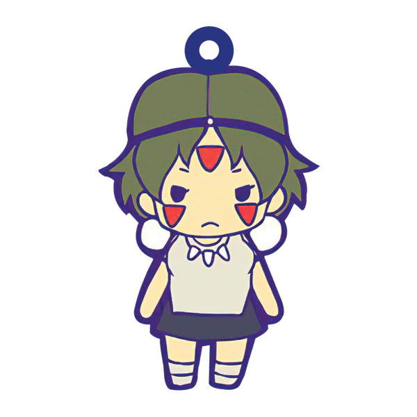 Princess Mononoke Character - Princess Mononoke – San Chibi Keychain-Accessories, Keychain, princess mononoke, Princess Mononoke Character