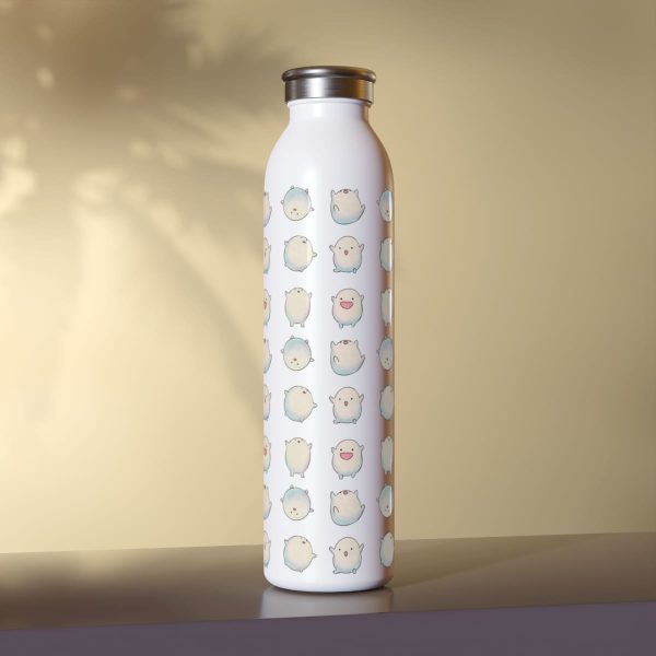 The Boy And The Heron Dub - Warawara Chibi Fanart Slim Water Bottle-House Decor, The Boy and the Heron, The Boy And The Heron Dub, Water Bottle