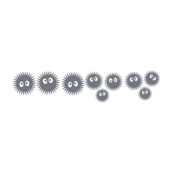 Totoro - My Neighbor Totoro Soot Sprites Wall Art Stickers-House Decor, My Neighbor Totoro, Other, Totoro