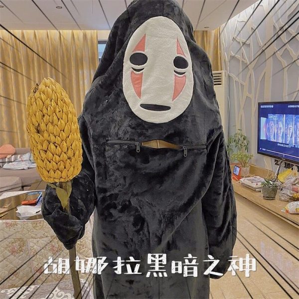 Spirited Away Live - Spirited Away No Face Man Flannel Cosplay Costume-Apparel, Cosplay, no face, Other, Spirited Away, Spirited Away Live