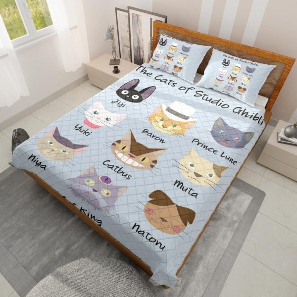 Totoro Ramen - The Cat of Studio Ghibli Quilt Bedding Set-Bed Set, House Decor, Kiki's Delivery Service, My Neighbor Totoro, Totoro Ramen