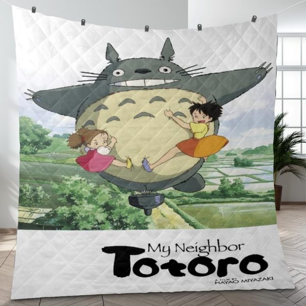 My Neighbor Totoro Film - Totoro Spinning Quilt Blanket-Bed Set, House Decor, My Neighbor Totoro, My Neighbor Totoro Film