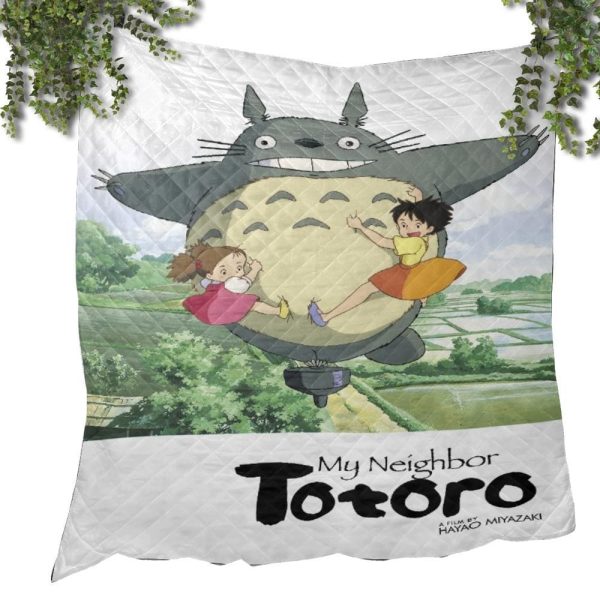 My Neighbor Totoro Film - Totoro Spinning Quilt Blanket-Bed Set, House Decor, My Neighbor Totoro, My Neighbor Totoro Film