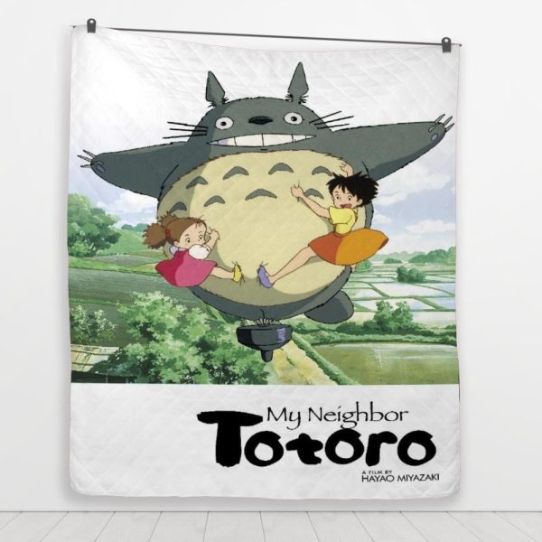 My Neighbor Totoro Film - Totoro Spinning Quilt Blanket-Bed Set, House Decor, My Neighbor Totoro, My Neighbor Totoro Film