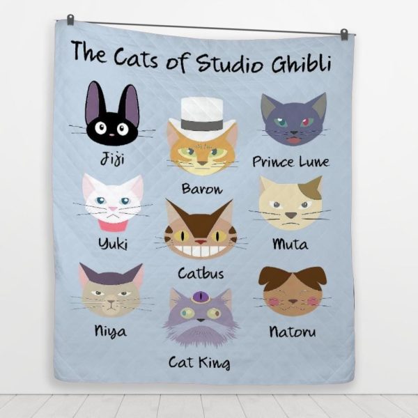 Totoro Poster - The Cat of Studio Ghibli Quilt Blanket-Bed Set, House Decor, Kiki's Delivery Service, My Neighbor Totoro, Totoro Poster