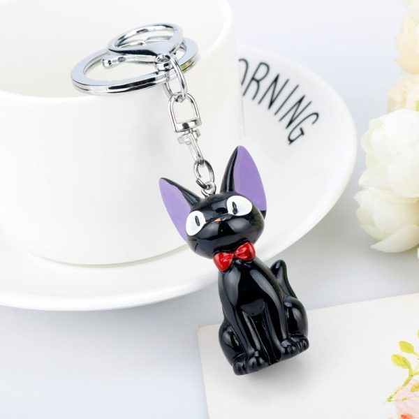 Cat Name Kiki's Delivery Service - Kiki’s Delivery Service Jiji Keychain-Cat Name Kiki's Delivery Service, Keychain, Kiki's Delivery Service