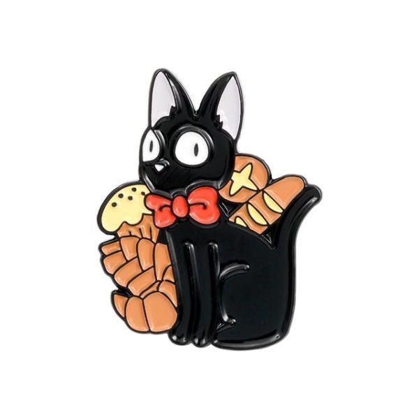 Kiki's Delivery Service Characters - Kiki’s Delivery Service Jiji Badge Pin Collection-Accessories, Figure, Kiki's Delivery Service, Kiki's Delivery Service Characters, Other