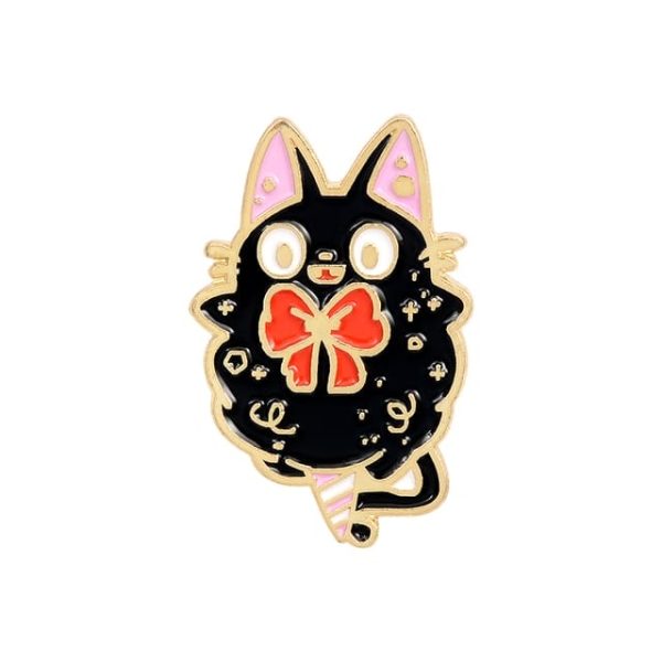 Kiki's Delivery Service Characters - Kiki’s Delivery Service Jiji Badge Pin Collection-Accessories, Figure, Kiki's Delivery Service, Kiki's Delivery Service Characters, Other