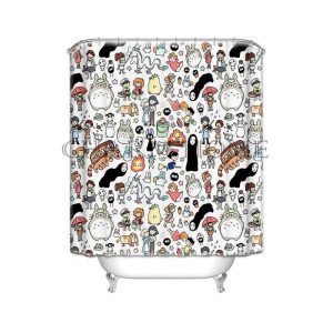 Totoro Shirt - All Studio Ghibli Character Shower Curtain-House Decor, Other, Totoro Shirt