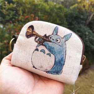 Tom Totoro Concrete - My Neighbor Totoro Canvas Coin Purse-purse, Tom Totoro Concrete