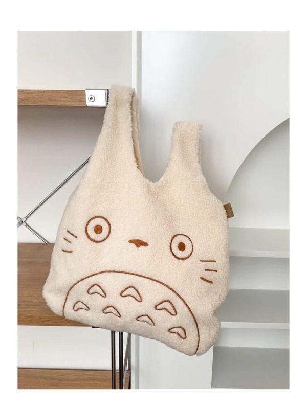 Totoro Dust Sprites - My Neighbor Totoro Cartoon Corduroy Tote Bag-Accessories, Bags, My Neighbor Totoro, Other, Totoro Dust Sprites