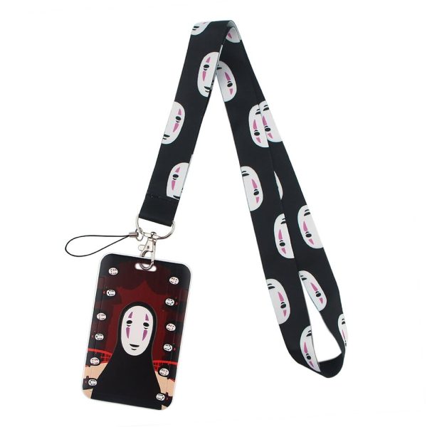 Spirited Away Full Movie - Spirited Away No Face Lanyard For Keychain ID Card Holder-Accessories, no face, Other, Spirited Away, Spirited Away Full Movie