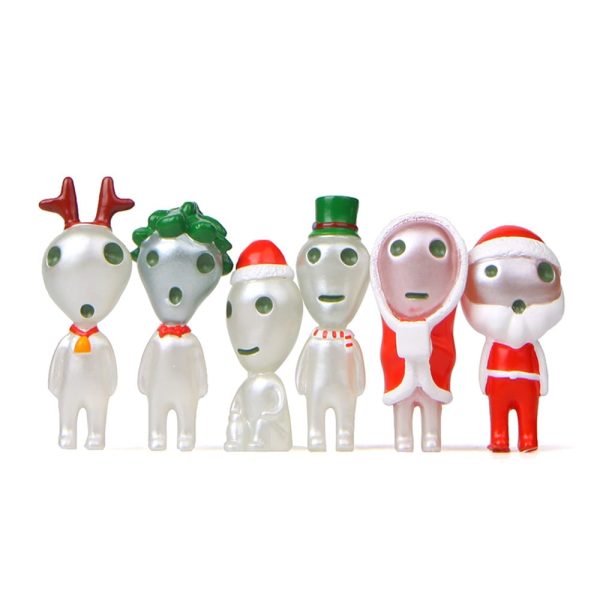 Yakul Princess Mononoke - Princess Mononoke Kodama Tree Spirits Luminous Christmas Figure 6pcs/set-Accessories, Figure, House Decor, Other, princess mononoke, Yakul Princess Mononoke