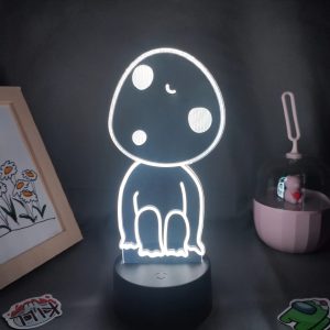 Princess Mononoke San - Princess Mononoke Kodama 3D LED Light Multi-Color Changing-Figure, House Decor, Other, princess mononoke, Princess Mononoke San