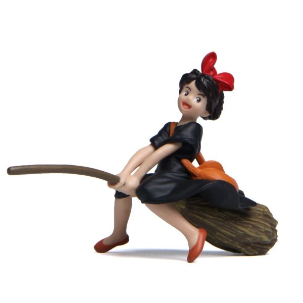 Kiki's Delivery Service Cosplay - Kiki Sit On The Broom Flying With Radio Action Figure-Figure, House Decor, Kiki's Delivery Service, Kiki's Delivery Service Cosplay, Other, Toy Figure