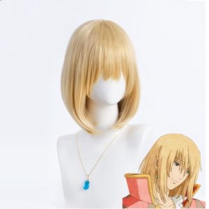 Howl's Moving Castle Wizard Howl - Howl’s Moving Castle Howl Short Blonde Wig-Accessories, Cosplay, Howl's Moving Castle, Howl's Moving Castle Wizard Howl, Other