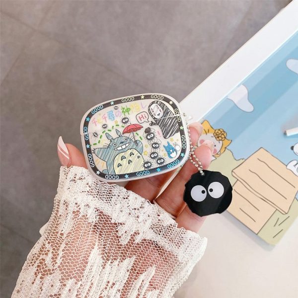 Soot Balls Totoro - Cute Totoro And No Face Airpods Case For Airpods 1 2 3 Pro-Accessories, Airpods, My Neighbor Totoro, Other, Soot Balls Totoro, Spirited Away