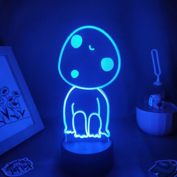 Princess Mononoke San - Princess Mononoke Kodama 3D LED Light Multi-Color Changing-Figure, House Decor, Other, princess mononoke, Princess Mononoke San