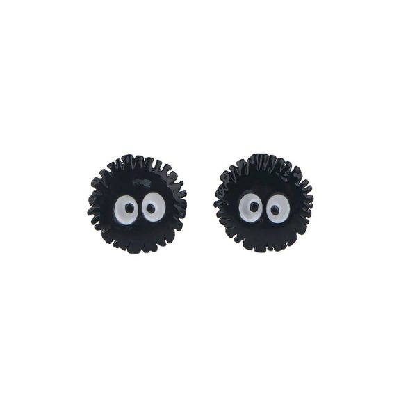 Spirited Away Movie - My Neighbor Totoro & Fairy Dust Stud Earrings-Accessories, Earrings, My Neighbor Totoro, Other, Satsuki Totoro, Soot Sprites, Spirited Away, Spirited Away Movie