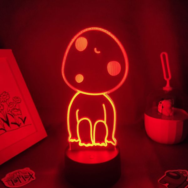 Princess Mononoke San - Princess Mononoke Kodama 3D LED Light Multi-Color Changing-Figure, House Decor, Other, princess mononoke, Princess Mononoke San