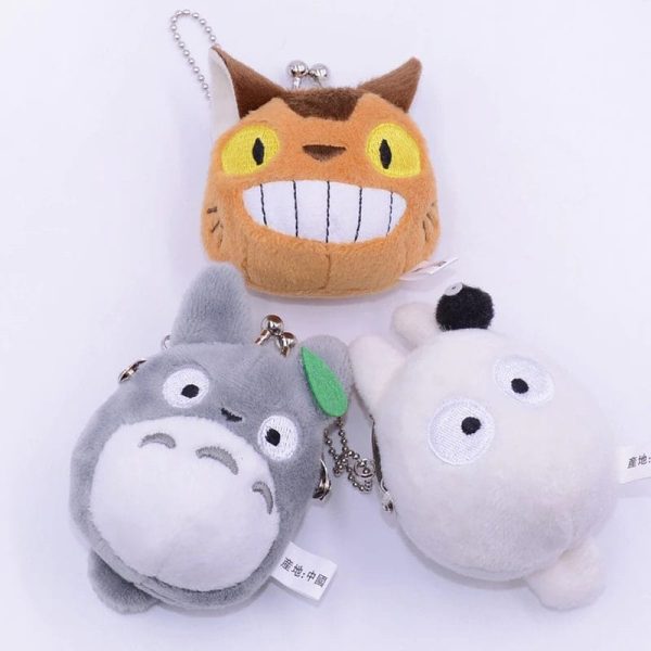 My Neighbor Totoro - Totoro and Catbus Plush Kawaii Coin Purse-Bags, Key Chain, My Neighbor Totoro, Other, Plushies