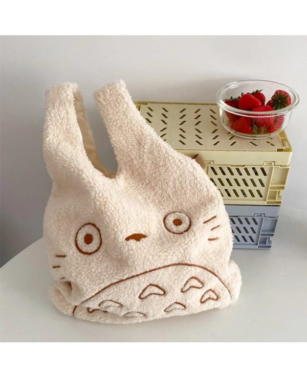 Totoro Dust Sprites - My Neighbor Totoro Cartoon Corduroy Tote Bag-Accessories, Bags, My Neighbor Totoro, Other, Totoro Dust Sprites