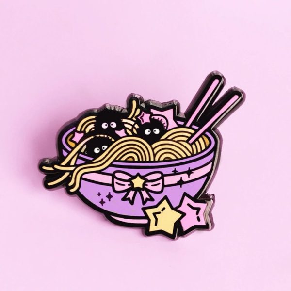 Totoro - Spirited Away – Ramen Soot Sprite Badge Pin-Accessories, My Neighbor Totoro, Other, Spirited Away, Totoro