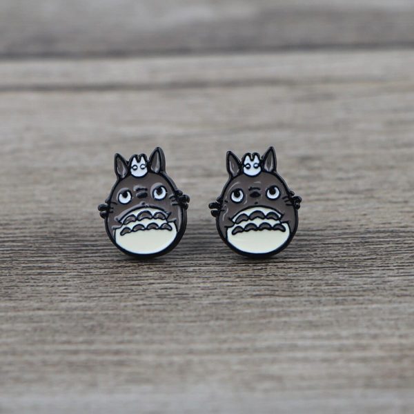 Spirited Away Movie - My Neighbor Totoro & Fairy Dust Stud Earrings-Accessories, Earrings, My Neighbor Totoro, Other, Satsuki Totoro, Soot Sprites, Spirited Away, Spirited Away Movie