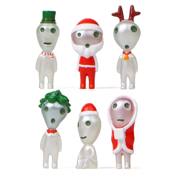 Yakul Princess Mononoke - Princess Mononoke Kodama Tree Spirits Luminous Christmas Figure 6pcs/set-Accessories, Figure, House Decor, Other, princess mononoke, Yakul Princess Mononoke