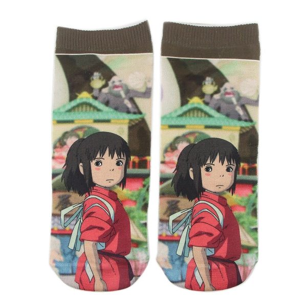 Spirited Away Train - Spirited Away Short Socks Freesize 3 Styles-Accessories, Other, sock, Spirited Away, Spirited Away Train