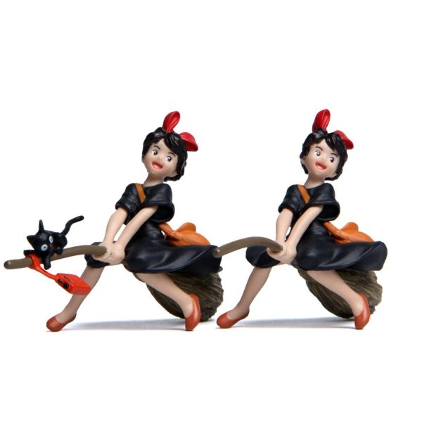 Kiki's Delivery Service Cosplay - Kiki Sit On The Broom Flying With Radio Action Figure-Figure, House Decor, Kiki's Delivery Service, Kiki's Delivery Service Cosplay, Other, Toy Figure