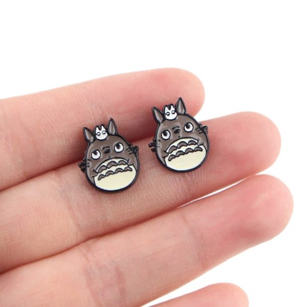 Spirited Away Movie - My Neighbor Totoro & Fairy Dust Stud Earrings-Accessories, Earrings, My Neighbor Totoro, Other, Satsuki Totoro, Soot Sprites, Spirited Away, Spirited Away Movie