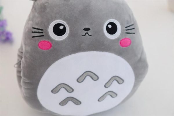 My Neighbour Totoro Cast - My Neighbor Totoro Hand Warmer Plush Pillow With Coloring Blanket-My Neighbor Totoro, My Neighbour Totoro Cast, Plushies