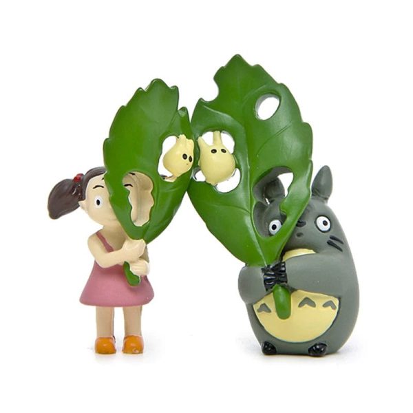 Totoro Stuffed Animal - My Neighbor Totoro and Mei Miniature Figurines 2pcs/set-Figure, House Decor, My Neighbor Totoro, Other, Totoro Stuffed Animal