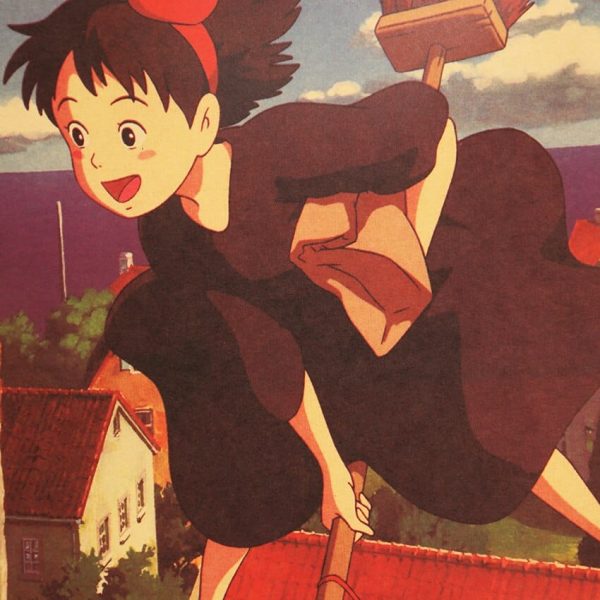 Ursula Kiki's Delivery Service - Kiki’s Delivery Service Classic Kraft Paper Poster-House Decor, Kiki's Delivery Service, Other, Poster, Ursula Kiki's Delivery Service